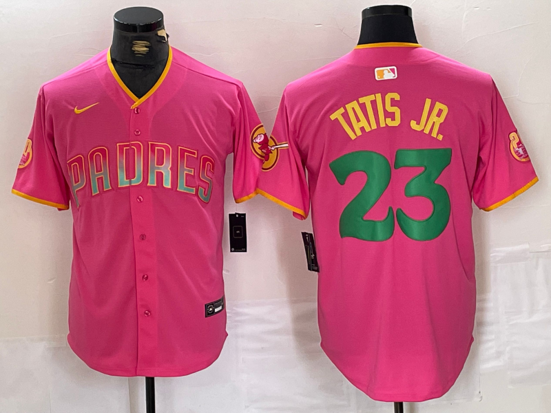 Men's San Diego Padres Fernando Tatis Jr. #23 Pink Jersey